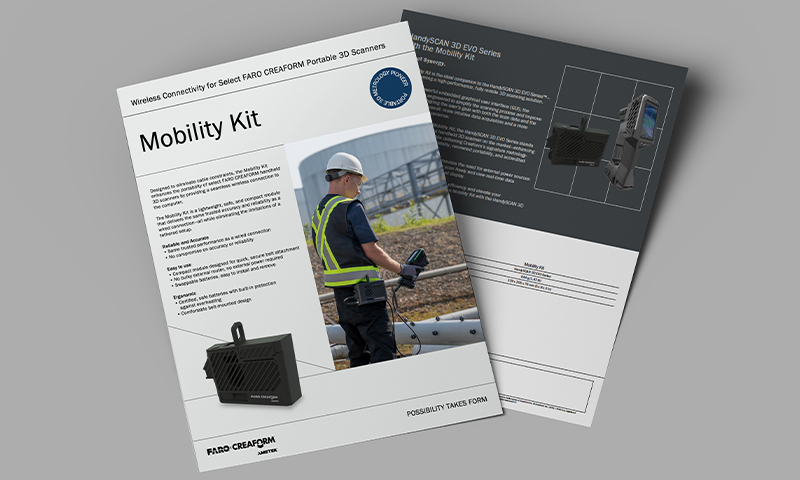 Creaform Mobility Kit kandekomplekt välitööde jaoks
